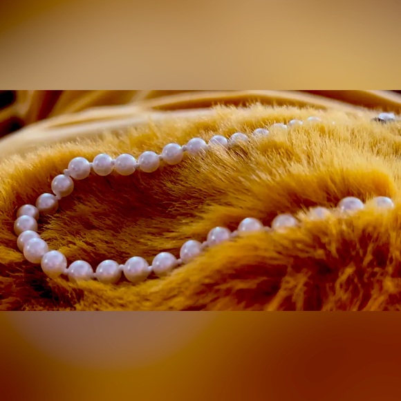 Vintage Mikimoto Pearls w/ Silver Clasp - Picture 1 of 5